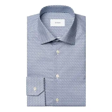 ETON Micro Geometric Signature Twill Shirt 