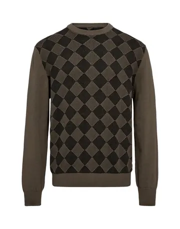 GARANT CASUAL O-NECK REGULAR FIT Brun