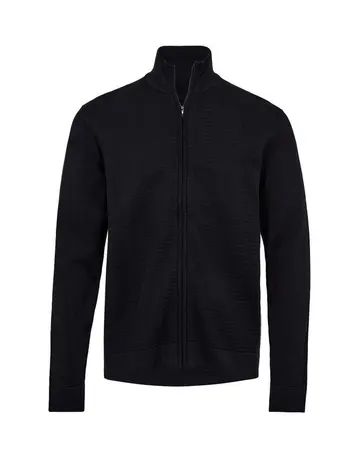 Gino Marcello Herringbone cardigan modern fit 
