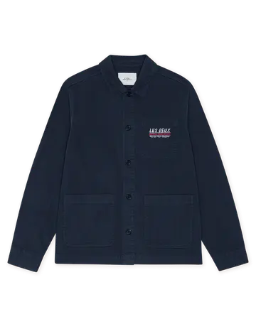 Les Deux Herringbone Artist Overshirt 