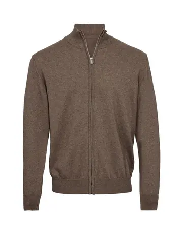 Gino Marcello Zip cardigan merino knit modern fit 