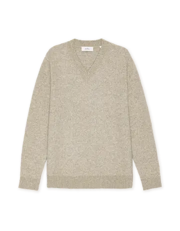 Les Deux Melange V-Neck Knit 