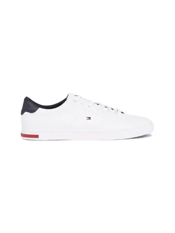 Tommy Hilfiger ESSENTIAL LEATHER DETAIL VULC Hvid