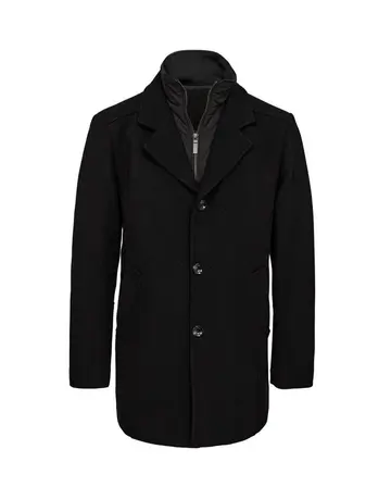 Gino Marcello Mens wool coat modern fit 