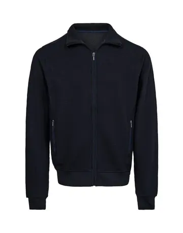 Black Blue Full zip striktrøje 