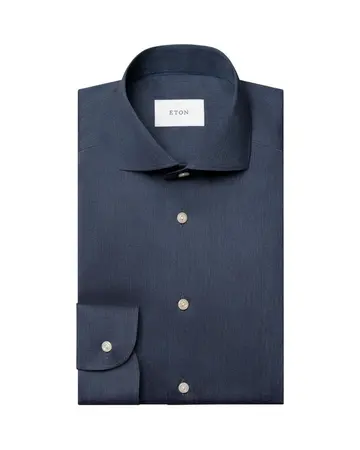 ETON Solid Signature Flannel Shirt 