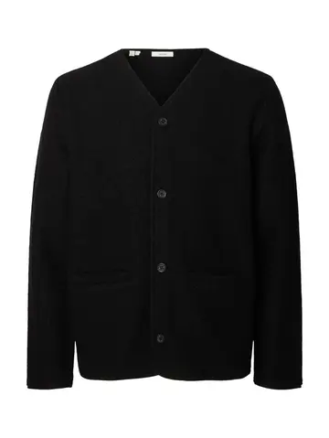 SELECTED SLMJIN BOILED WOOL CARDIGAN Sort