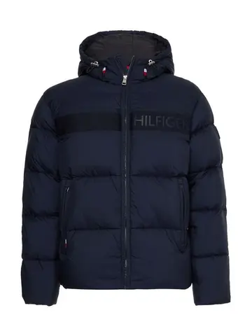 Tommy Hilfiger NY HIGH LOFT PUFFER Blå