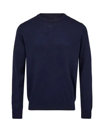 GARANT SIGNATUR O-NECK MERINO BLEND Navy
