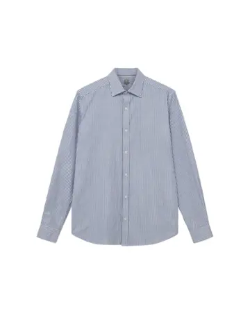Mos Mosh MMGMarco Oxford Stripe Shirt Lysblå