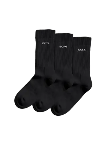 Björn Borg ESSENTIAL CREW SOCK 3p, MULTIPACK 2 Sort