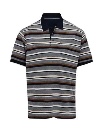 Thomas Regency Striped polo Navy