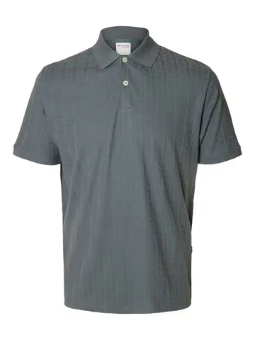 SELECTED SLHJETT JACQUARD SS POLO 