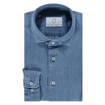 Born With Appetite LOUIS DENIM SHIRT WS LS Blå