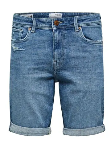 SELECTED SLHALEX 21407 L.B STRETCH SHORTS W Blå