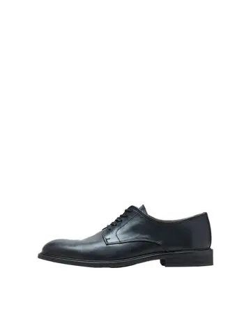 SELECTED SLHLOUIS LEATHER DERBY SHOE B Sort