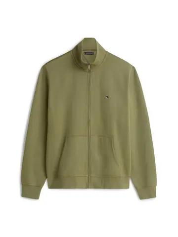 Tommy Hilfiger ESSENTIAL FLEECE STAND COLLAR Grøn