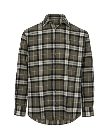 Garant Shirt l/s regular fit Mørkgrøn