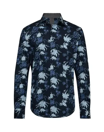 Garant Signatur Mens shirt l/s modern fit Navy