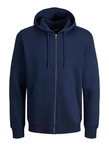 Jack & Jones JJEBRADLEY SWEAT ZIP HOOD NOOS PLS Blå