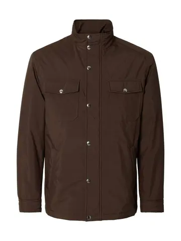 SELECTED SLMMATTIS JKT NOOS Brun