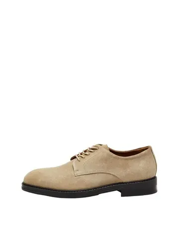 SELECTED SLHBLAKE SUEDE DERBY SHOE B Brun