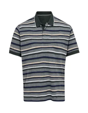 Thomas Regency Striped polo Grøn