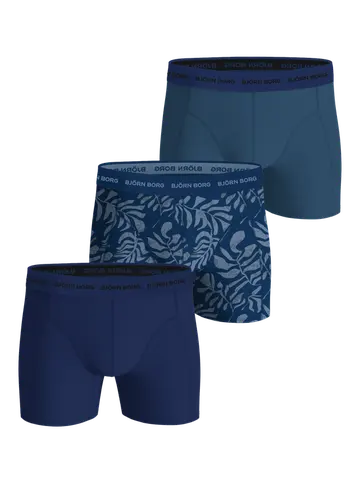 Björn Borg COTTON STRETCH BOXER 3p, MULTIPACK 5 Blå