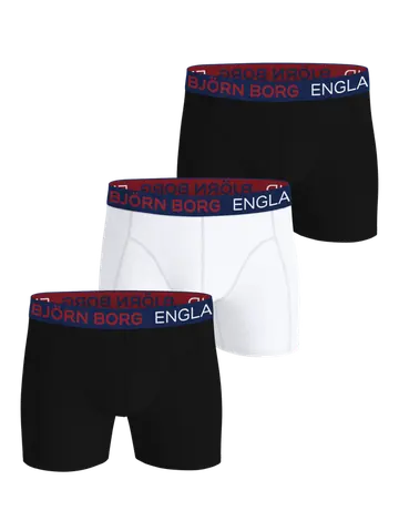 Björn Borg COTTON STRETCH BOXER ENGLAND 3p, MULTIPACK 1 