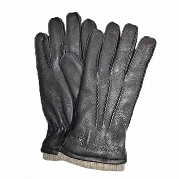 Handskkompaniet Herrehandske i hjorteskind Sort 70849809 Str. 8 Sort