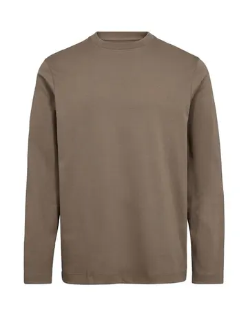 SALT MENS T-SHIRT L/S lysbrun