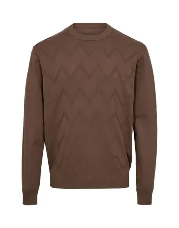 Thomas Regency Mens knit regular fit Brun