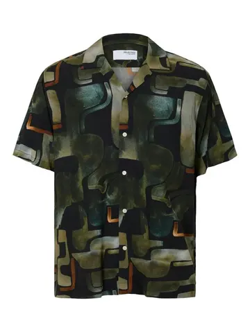 SELECTED SLHRELAX-VERO SHIRT SS AOP Sort