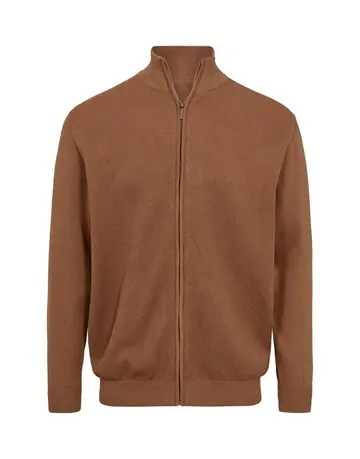 Garant Full zip cardigan Brun