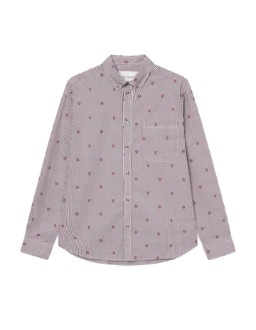 Les Deux Kolton Stripe Basket AOE Shirt 