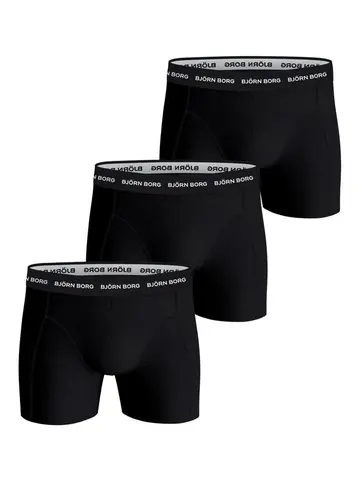 Björn Borg COTTON STRETCH BOXER 3p, MULTIPACK 9 Sort