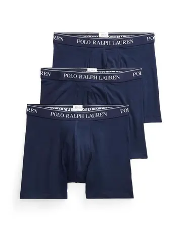 Ralph Lauren Stretch-Cotton Boxer Brief 3-Pack 
