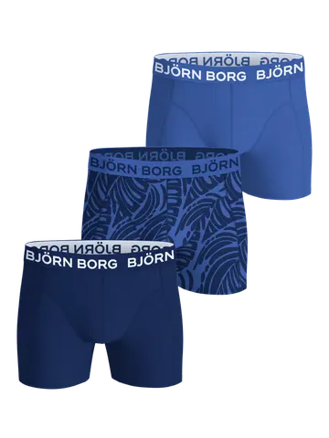 Björn Borg COTTON STRETCH BOXER 3p, MULTIPACK 4 Blå