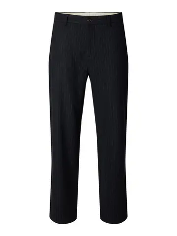 SELECTED SLM220-LOOSE LUKE WOOL BLD DESIGN P Blå