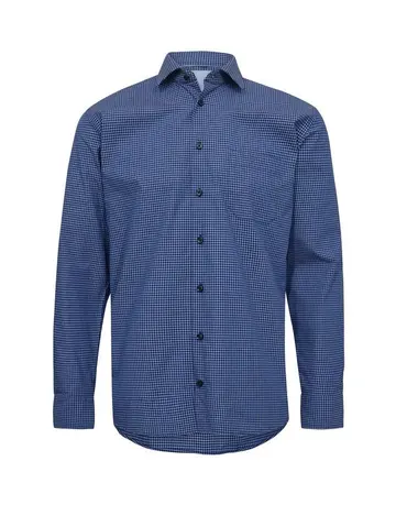 Garant Shirt l/s regular fit Blå