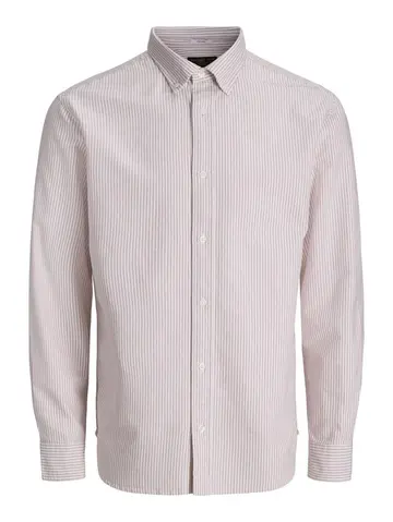 Jack & Jones JJEHARVEY OXFORD L/S SHIRT NOOS Rød