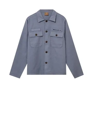 Mos Mosh MMGMarcello Porro Uniform Overshirt Blå