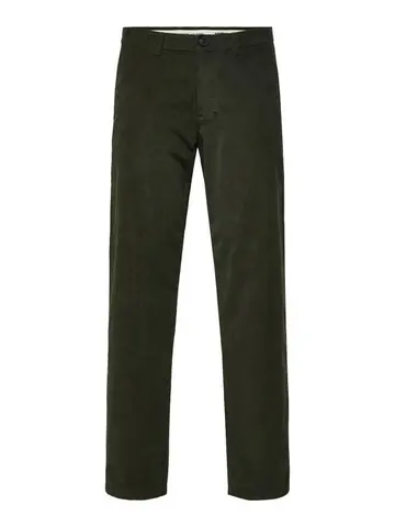 SELECTED SLH196-STRAIGHT MILES CORD PANTS W Grøn
