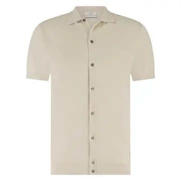 Born With Appetite FULTON KNITTED POLO SS creme