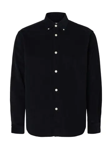 SELECTED SLHREGDANNI CORD BD LS SHIRT NOOS Blå