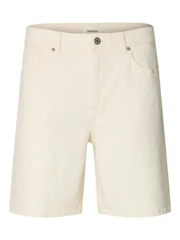 SELECTED SLMLOOSE ALEX SUMMER ECRU 611 DNM S Lysrød
