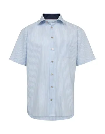 Garant Regular fit s/s shirt Lysblå