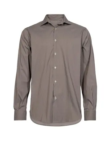 Garant Signatur STRIPED SHIRT L/S MODERN FIT Brun