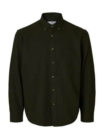 SELECTED SLHREGNOAH MIX BDWN LS SHIRT CAMP 