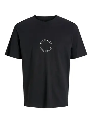 Jack & Jones JORBILLYBURG MINIMAL TEE SS CREW NE Sort